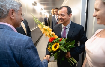 EAM Dr. S. Jaishankar arrived in Budapest on 25 August 2019